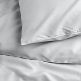 PILTANDVINGE Comforter cover and pillowcase, gray, 150x200/50x80 cm