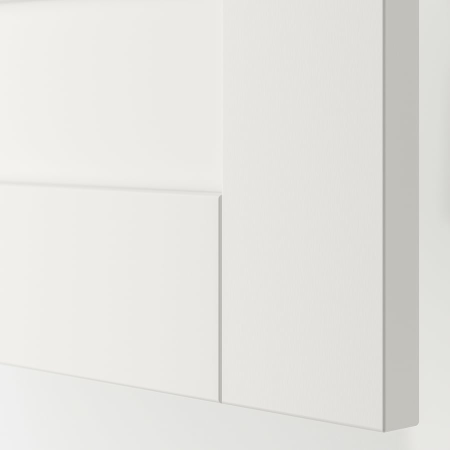 PLATSA 2drawer chest, white/Sannidal white, 60x57x53 cm (235/8x221/2x207/8") IKEA