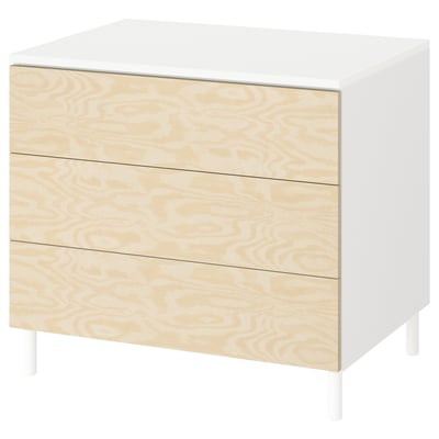 PLATSA 3-drawer chest