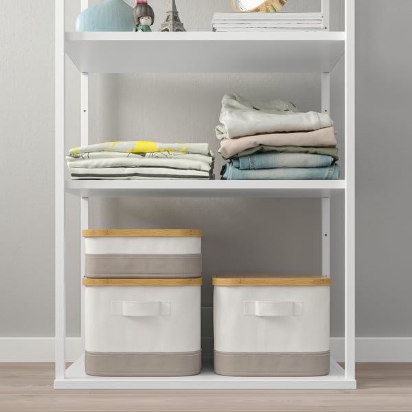 PLATSA Open shelf unit, white, 60x40x180 cm