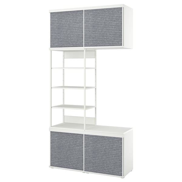 PLATSA Open wardrobe w 4 sliding doors