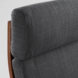 POÄNG Armchair, brown/Hillared anthracite