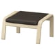 Option: POÄNG Ottoman, birch veneer/Glose dark brown