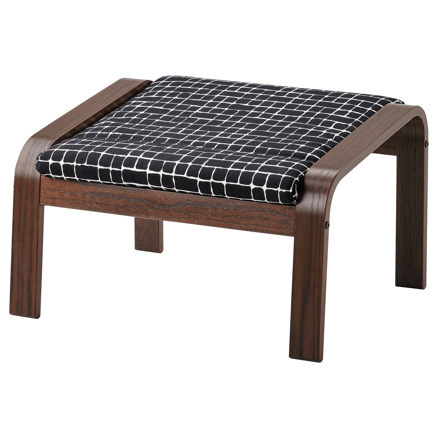 POÄNG Ottoman, Storudden white/black IKEA