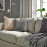 PROFETBLOMMA Cushion, anthracite, 40x40 cm