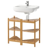 RÅGRUND / BJÖRKÅN Sink shelf/corner shelf, bamboo