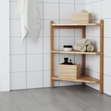 RÅGRUND Sink shelf/corner shelf, bamboo, 34x60 cm