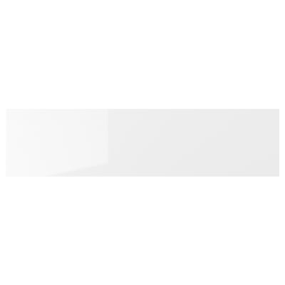 RINGHULT Drawer front, high gloss white, 80x20 cm