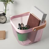 RISATORP Wire basket, pink, 25x26x18 cm