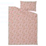 RODGERSIA Comforter cover and pillowcase, pink/white, 150x200/50x80 cm