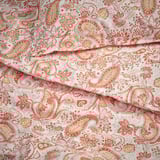 RODGERSIA Comforter cover and pillowcase, pink/white, 150x200/50x80 cm