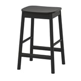 RÖNNINGE Bar stool, counter height/black, 63 cm