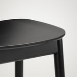 RÖNNINGE Bar stool, counter height/black, 63 cm