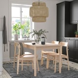 RÖNNINGE / RÖNNINGE Table and 4 chairs, birch/birch, 118/173 cm