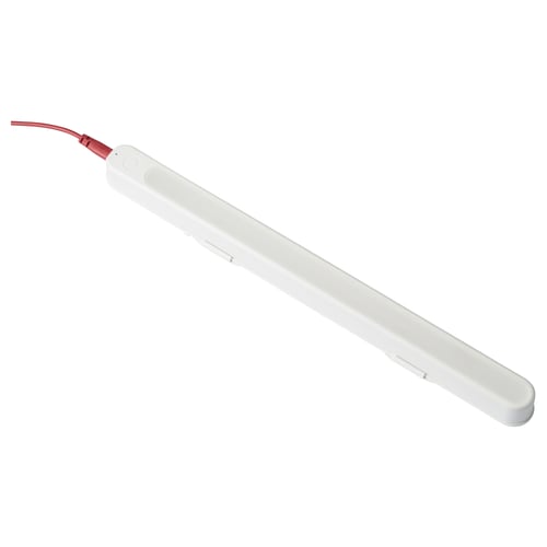 ROLFSTORP lamp: white, slim, curved, plastic, usb rechargeable.