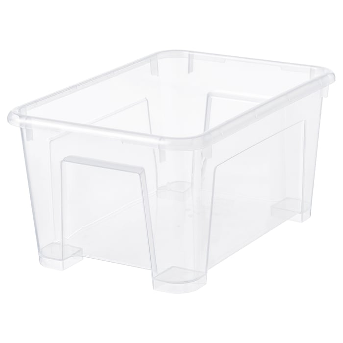 UPPSNOFSAD Storage box, black, 25x17x12 cm/4 l (9 ¾x6 ¾x4 ½"/1 gallon