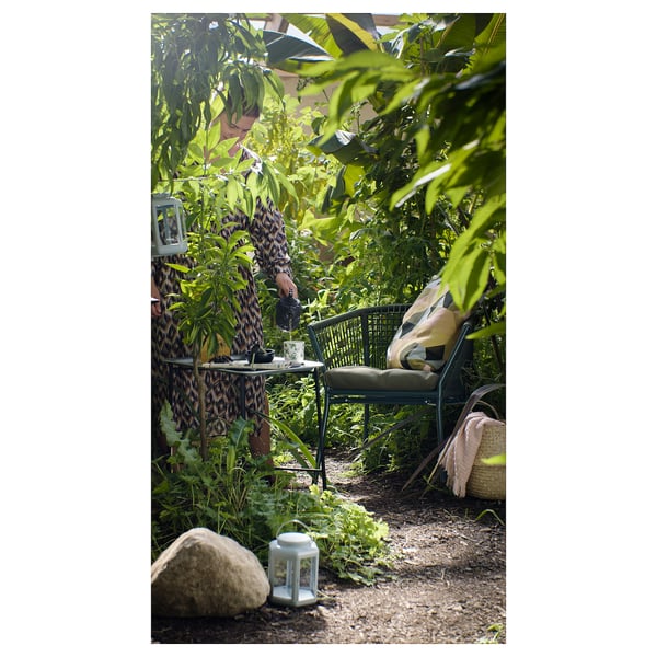 SEGERÖN Armchair, outdoor, dark green