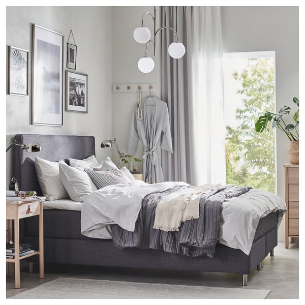 SIMRISHAMN Pendant lamp, 3-armed, chrome plated/opal glass, 55 cm