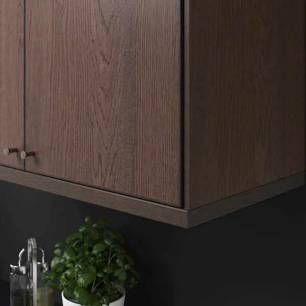 SINARP Rounded deco strip, brown, 221 cm