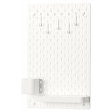 SKÅDIS Pegboard combination, white, 36x56 cm