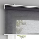 SKOGSKLÖVER Roller blind, gray, 100x195 cm