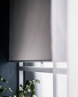 SKOGSKLÖVER Roller blind, gray, 100x195 cm