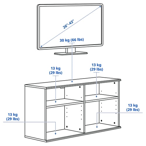 Illustration with measurements for the product: SKRUVBY.