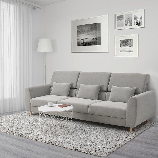 SLATORP Sofa, Tallmyra white/black
