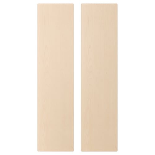 SMÅSTAD birch veneer doors - natural wood colour, rectangle shape.