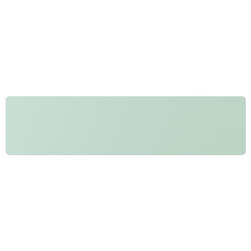 Green rectangular drawer front, smooth finish, part of smastad series.
