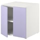 Option: SMÅSTAD / PLATSA Cabinet, white lilac/with 1 shelf, 60x57x63 cm