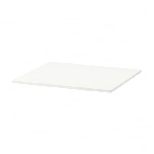 SMÅSTAD white rectangular shelf, acrylic painted fiberboard.