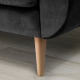 SMEDSTORP Loveseat, Djuparp/dark gray birch