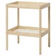 SNIGLAR Changing table, beech/white, 72x53 cm