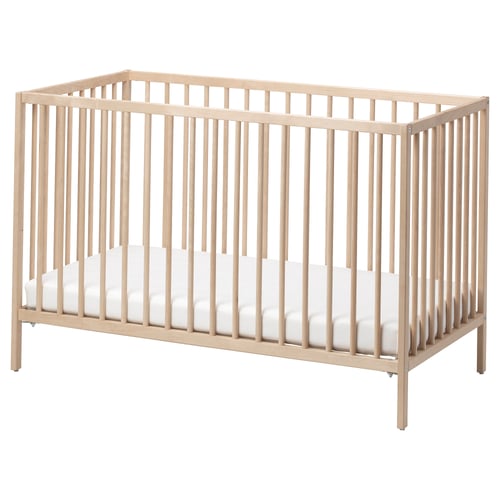 SNIGLAR crib, beech, 60x120 cm (235/8x471/4") IKEA