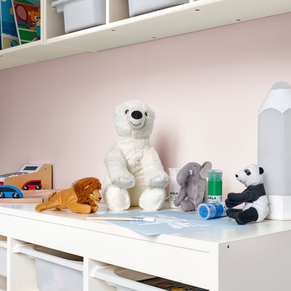 SNUTTIG Soft toy, white polar bear, 29 cm