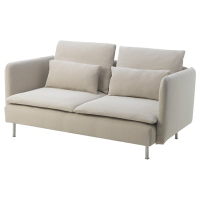 SÖDERHAMN Compact sofa, Fridtuna light beige