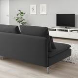 SÖDERHAMN Compact sofa section, Fridtuna dark gray