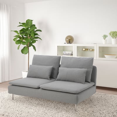SÖDERHAMN Compact sofa section, Tonerud gray