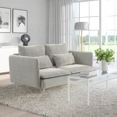 SÖDERHAMN Compact sofa, Viarp beige/brown