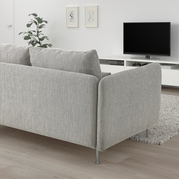 SÖDERHAMN Compact sofa with open end, Viarp beige/brown