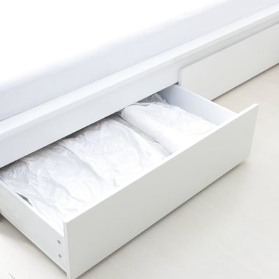 SPANTAD Vacuum seal bag, set of 2, light gray