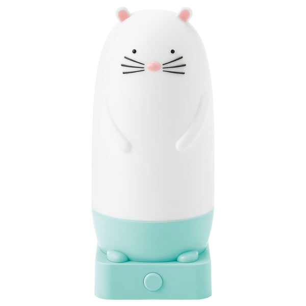 SPIKEN LED night light, otter-shaped battery operated/multicolor, 15 cm