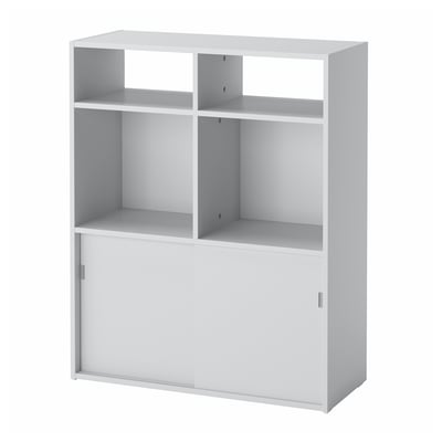 SPIKSMED Open shelf unit, light gray, 77x96x32 cm