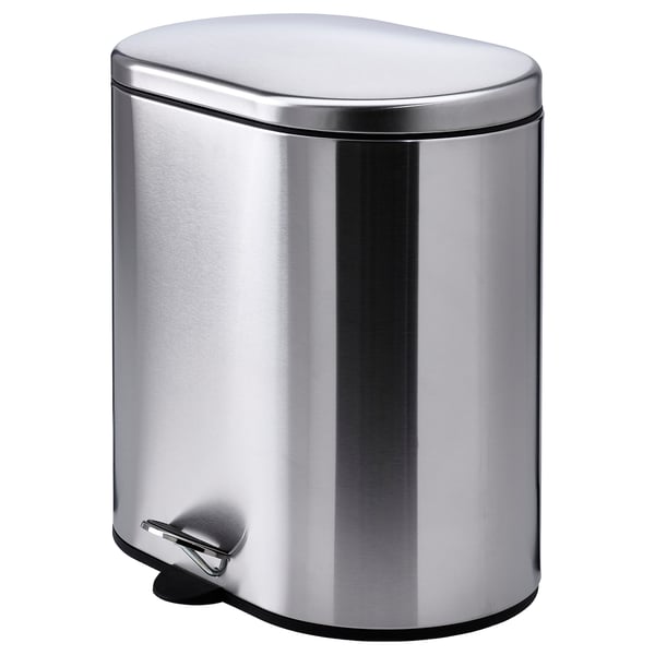 STABBEN Step trash can, stainless steel, 20 l
