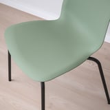 STENSELE / LIDÅS Table and 2 chairs, anthracite anthracite/green black, 70 cm