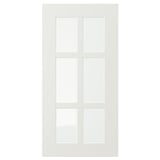 STENSUND Glass door, white, 30x60 cm