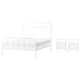 STJÄRNÖ / GRÅFJÄLLET Bedroom furniture, set of 3, white, 150x200 cm