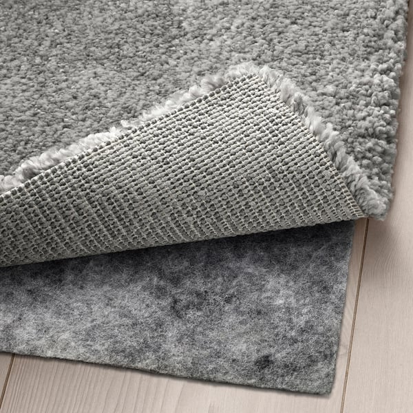 STOENSE Rug, low pile, medium gray, 170x240 cm