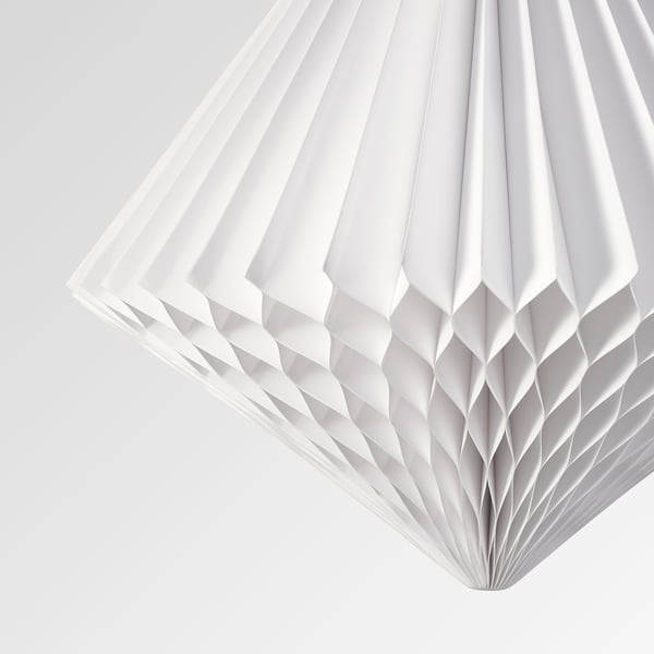 STRÅLA Lamp shade, diamond-shaped white, 32 cm
